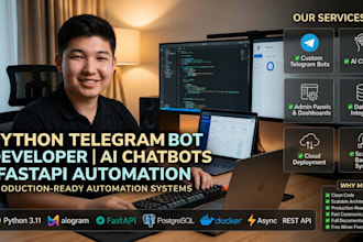 build a custom telegram bot and admin panel