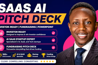 design ai saas investor pitch deck for investors and fundrasing powerpoint