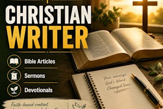 write christian bible based articles sermons and devotionals