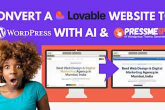 convert loveable ai website to wix or wordpress website