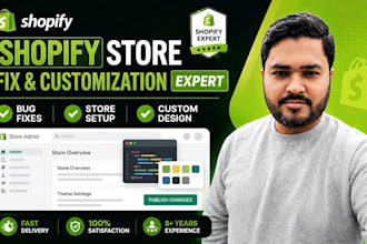 fix shopify bugs and customize your store