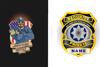 make your modern unique police logo with unlimited revision