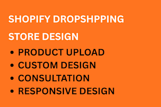 setup shopify dropshipping store and e commerce store