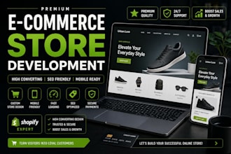 build professional shopify ecommerce store