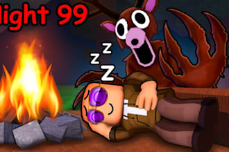 build 99 nights in the forest roblox game for you