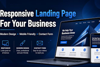 create responsive landing page