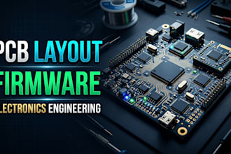 provide pcb layout, firmware and electronics engineering services