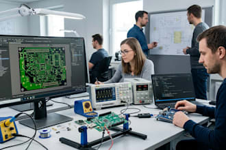 provide pcb layout, firmware and electronics engineering services