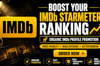 improve your imdb starmeter ranking with organic promotion
