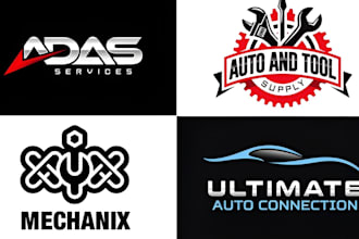 design modern automotive, car wash and garage logo