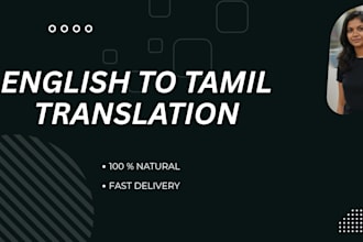 do professional english to tamil translation