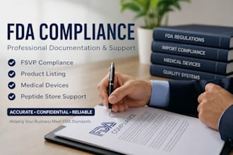 draft fda compliance, fsvp compliance, product listing and medical devices