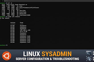 be your linux system administrator and fix server configurations