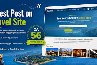 travel guest post on da56 high authority US based website