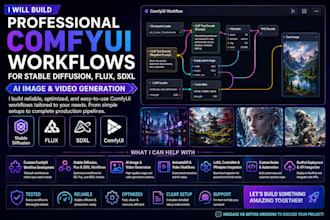 build custom comfyui workflows for stable diffusion flux and sdxl