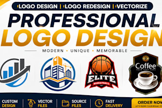 design redesign edit vectorize fix revamp company business start up logo brand
