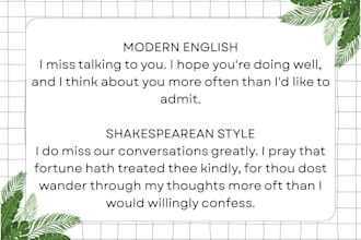 revamp your text into a customized preference
