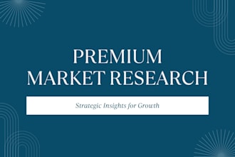do expert market research and target audience profiling for your business