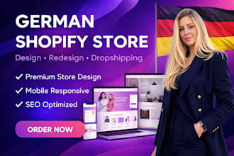 design german shopify website shopify store german shopify dropshipping store