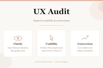 do a UX audit and improve your website usability