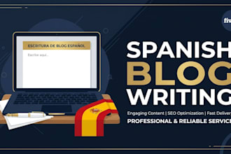 write SEO blog posts and articles in spanish