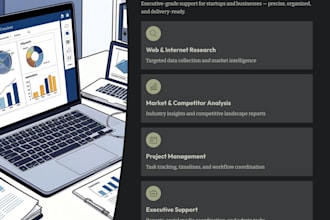 do market research competitor analysis and web research