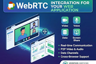 integrate real time video and text chat with webrtc