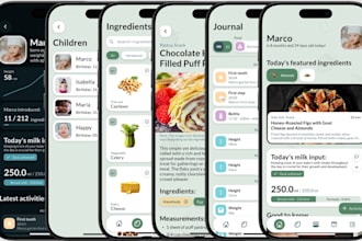 develop ai family health organizer app shared calendar app child activity track