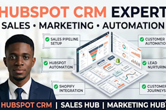 hubspot crm for sales marketing shopify automation ecommerce configuration setup