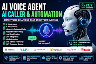 build ai voice agent, ai caller, retell ai, vapi ai, ghl and n8n automation