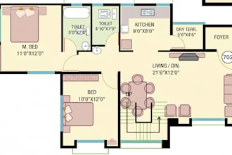 convert your 2d floor plan into photorealistic 3d renders