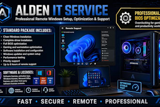 install, optimize and configure windows, bios, games and applications remotely