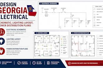 design georgia electrical schematic, lighting layout, power distribution plans