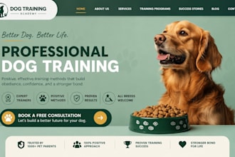 design wix dog walking website pet care service website grooming website