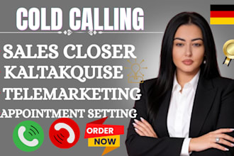 do german cold calling kaltakquise leads, appointments sales growth