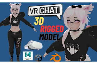 vrchat avatar vrc avatar 3d model nsfw anime avatar furry avatar vtuber 3d model