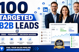 build a targeted b2b lead list of ceos founders and decision makers