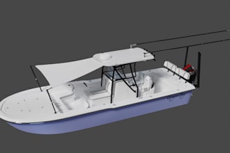 design 3d catamaran hull yacht ship tugboat and marine vessel for 3d printing