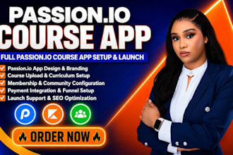 build passion io course app, kajabi online course, membership site passion io