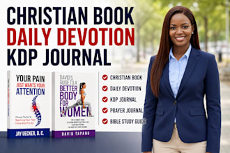 design, format christian book, daily devotion, KDP journal, journal prayer book
