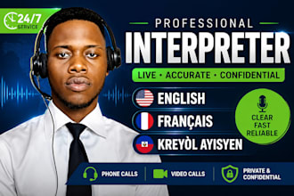 provide professional haitian creole interpreter services