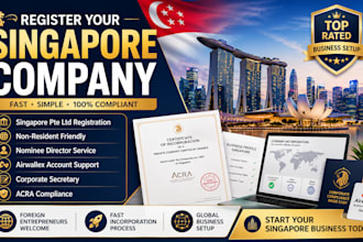 register singapore company with nominee director and airwallex account