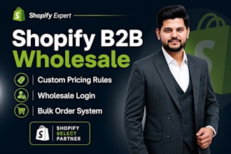 add a professional wholesale area to your shopify store