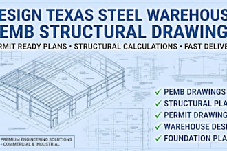 design texas steel warehouse pemb structural drawings