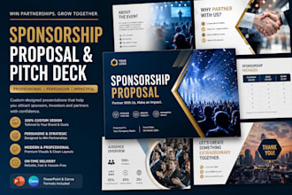 design winning event sponsorship proposal pitch deck that gets sponsors fast