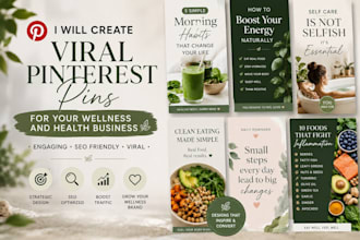 create viral pinterest pins for your wellness and health business