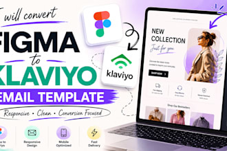 convert figma to klaviyo email template and newsletter design