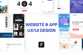 design modern UI for your website or mobile app