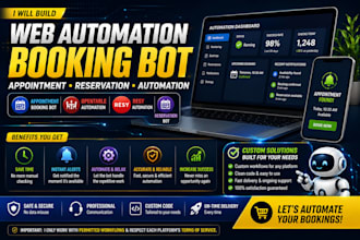 do web automation appointment booking bot reservation bot opentable bot resy bot
