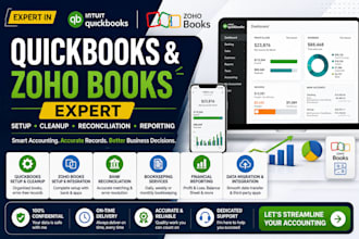 provide training or consultancy on quick books or zoho books